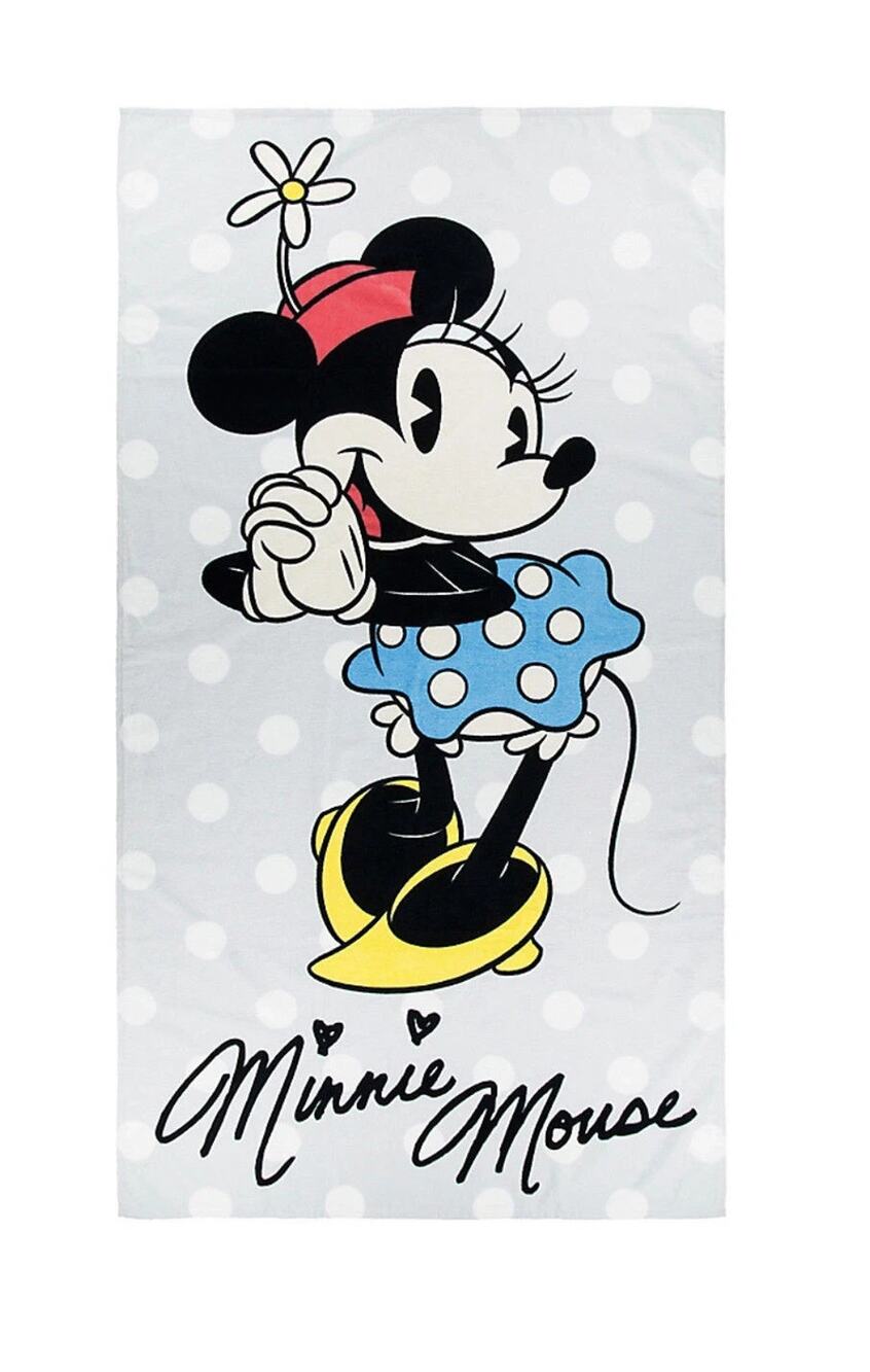 Disney Parks Minnie Mouse Timeless Bath Beach Towel NEW - Measures 32.5"x 63"